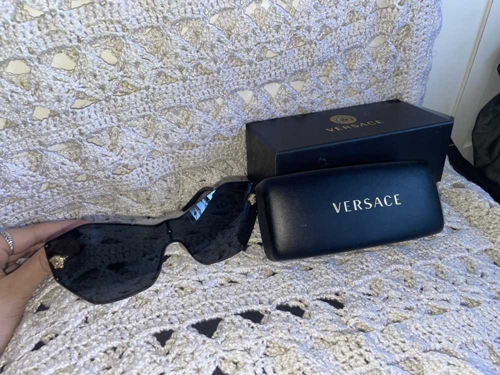 Versace Versace rimless hexagonal glasses - image 6