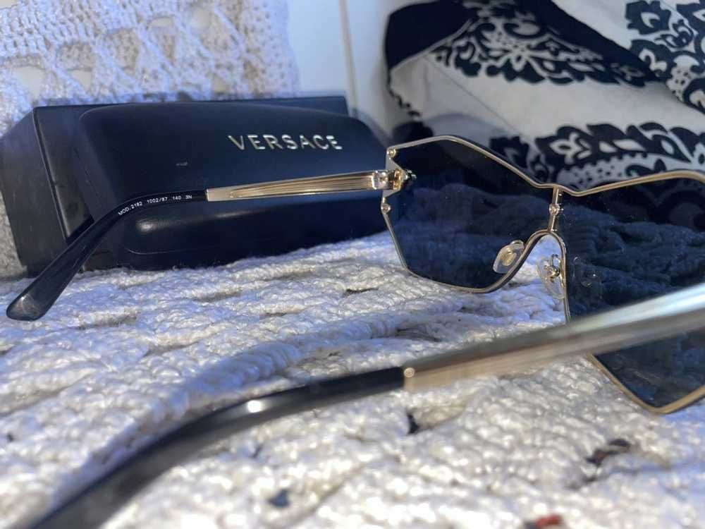 Versace Versace rimless hexagonal glasses - image 9