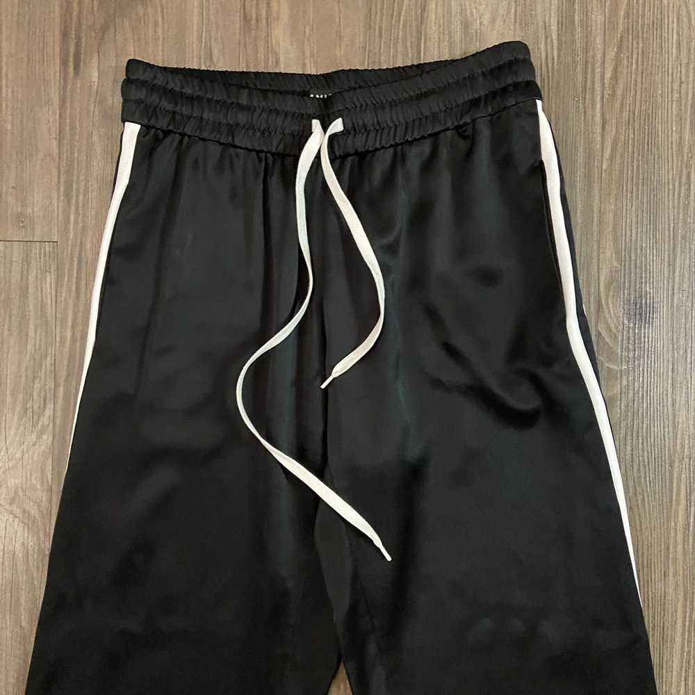 Amiri Amiri Black Silk Side Stripe Joggers - image 3