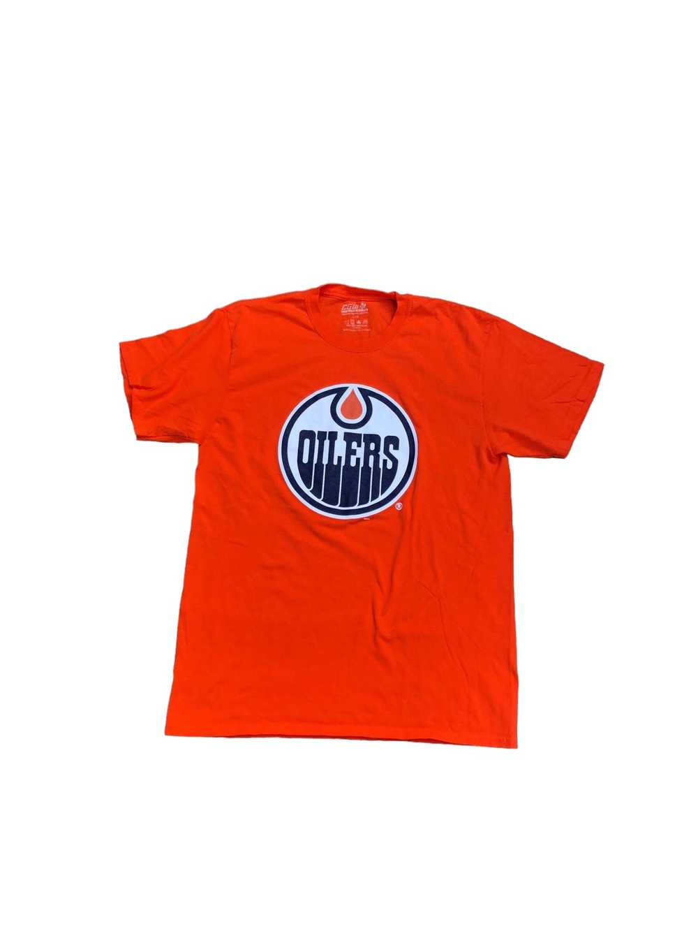 NHL Vintage CGW Edmonton Oilers Shirt Orange Large - image 3
