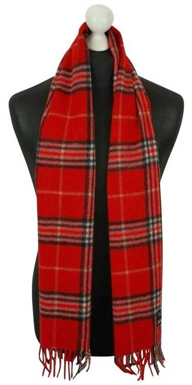 Other Passigatti Red Plaid Scarf Classic 871888