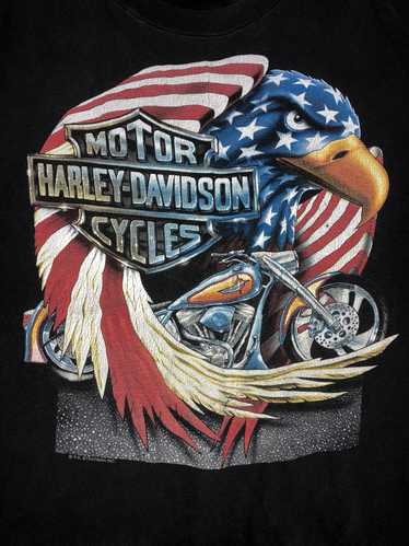 Band Tees × Harley Davidson × Vintage Vintage Hal… - image 1