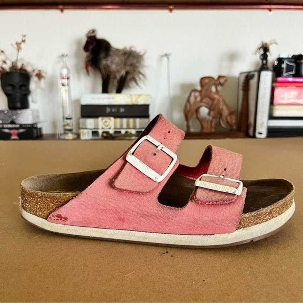 Birkenstock Arizona Red Soft Bed White Wall Sanda… - image 2