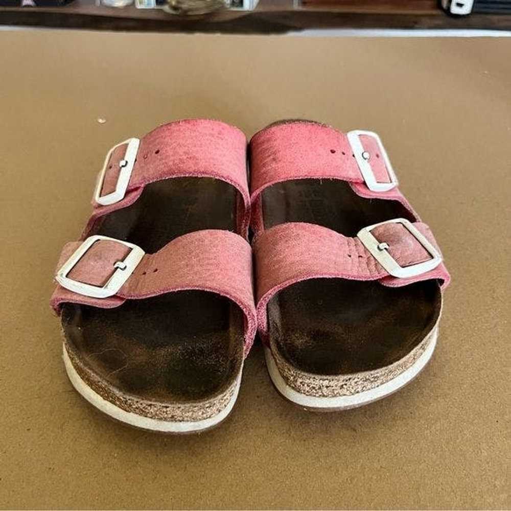 Birkenstock Arizona Red Soft Bed White Wall Sanda… - image 3