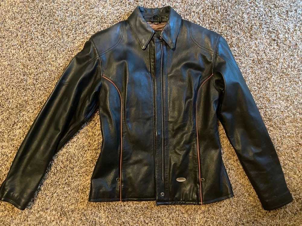 Harley Davidson × Leather Jacket × Vintage Vintag… - image 2