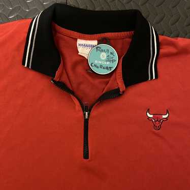  Chicago Bulls Black Classic Pique Stainguard Polo Shirt