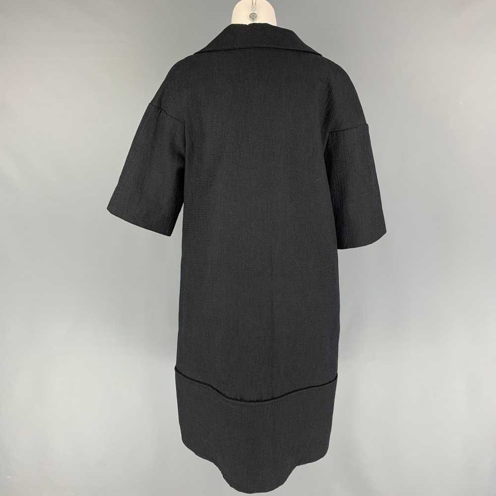 Marni Black Cotton Blend Short Sleeve Coat - image 3