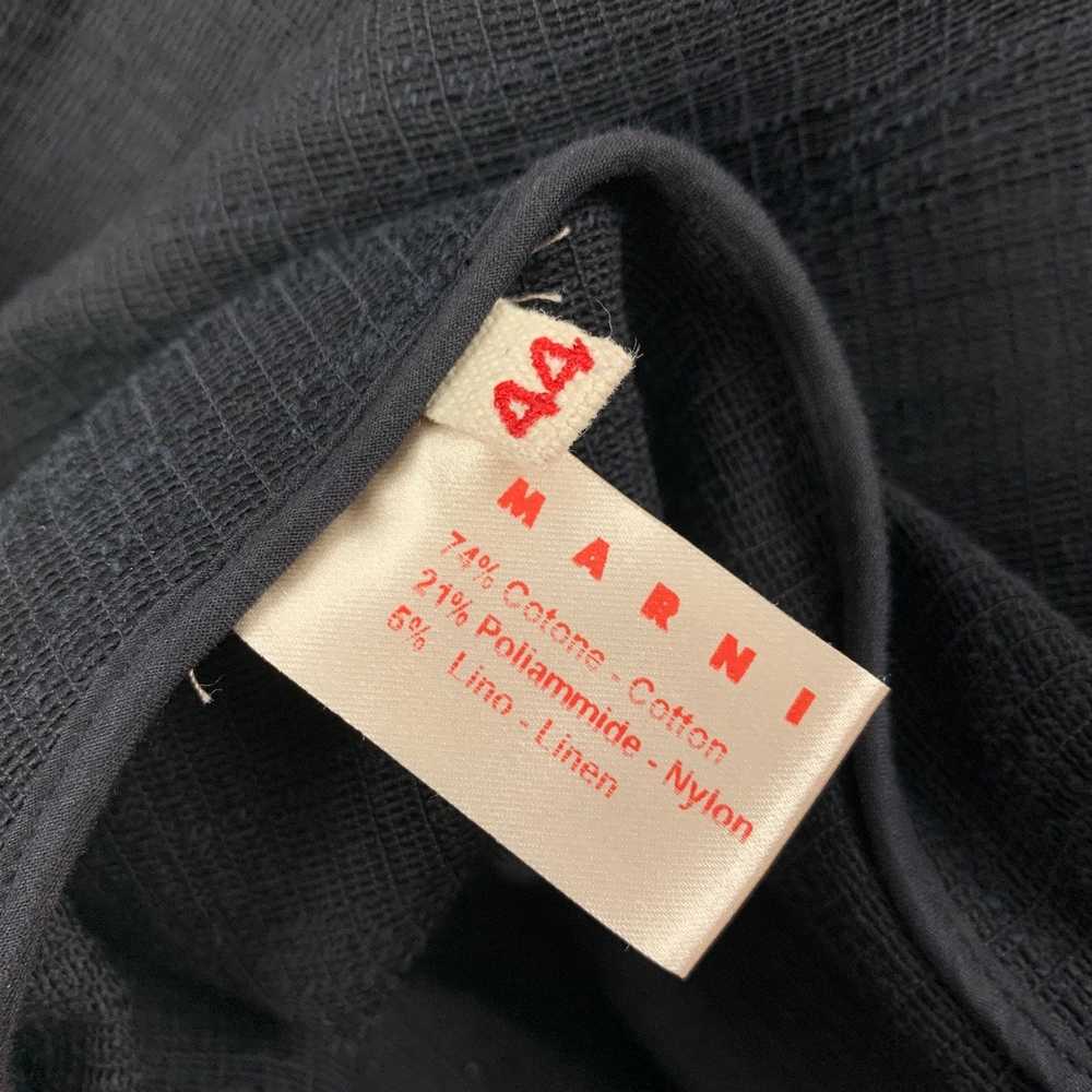 Marni Black Cotton Blend Short Sleeve Coat - image 4