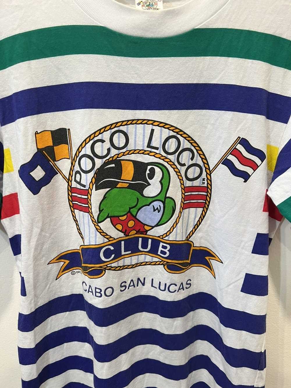 Vintage Vintage 90’s Poco Loco Striped Tee - image 2