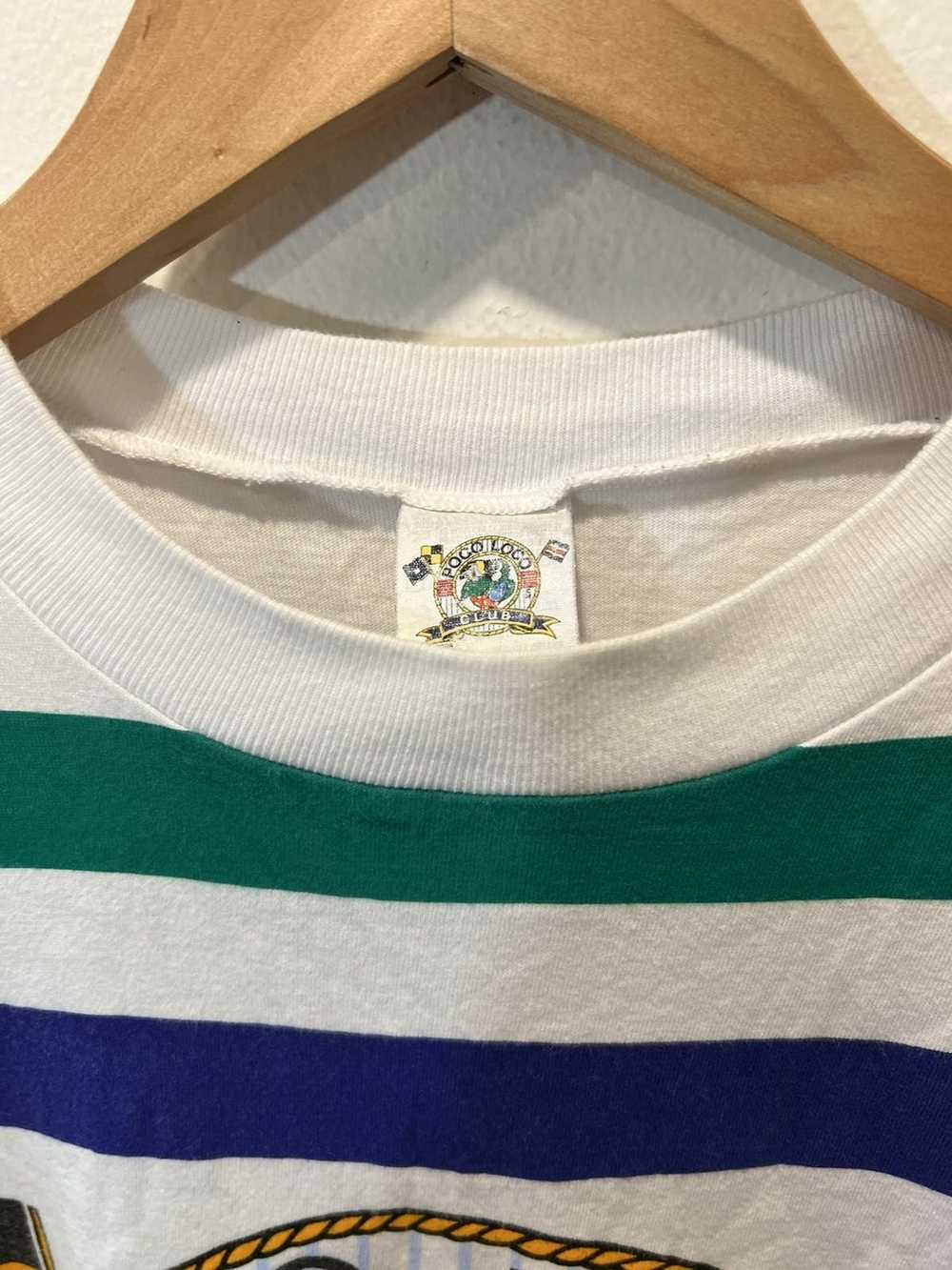 Vintage Vintage 90’s Poco Loco Striped Tee - image 3