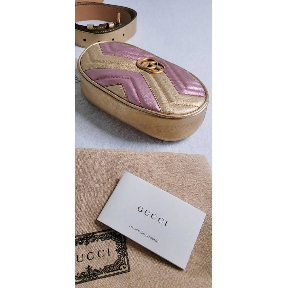 Gucci Gg Marmont Oval leather handbag - image 2