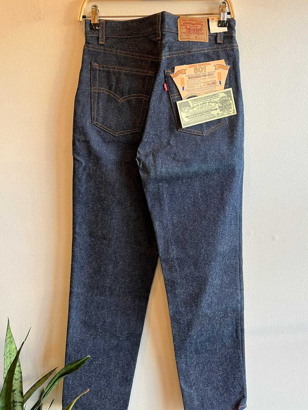 Vintage 1980’s Deadstock Levi’s 701 Denim Jeans - image 3