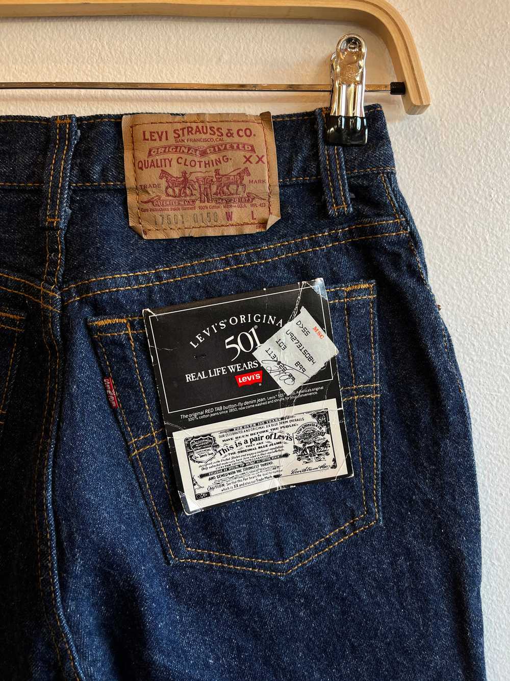Vintage 1990’s Deadstock Levi’s 501 Denim Jeans - image 4