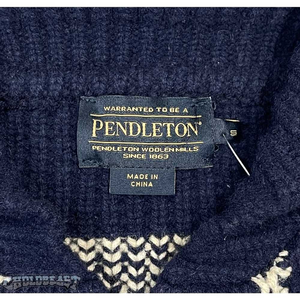 Pendleton PENDLETON Retro Wool Cardigan Blue BIG … - image 5