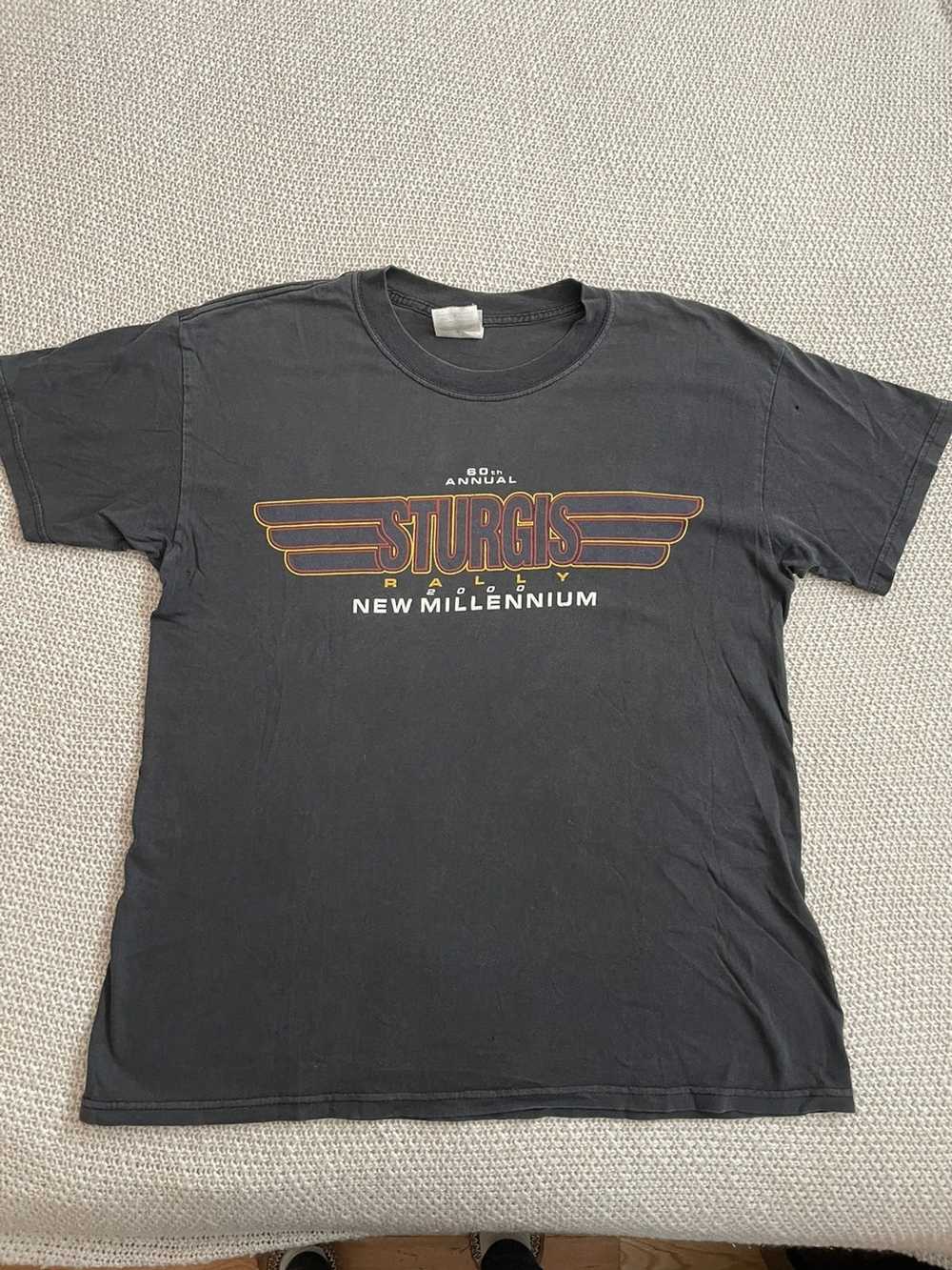 Vintage Sturgis 60th anniversary Biker T-shirt - image 1