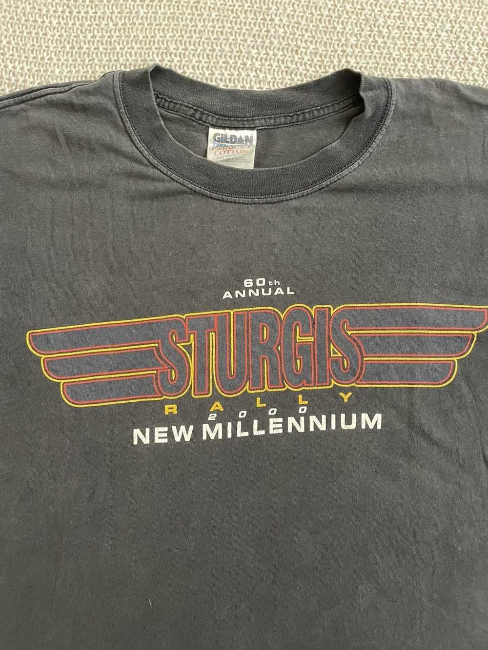 Vintage Sturgis 60th anniversary Biker T-shirt - image 2