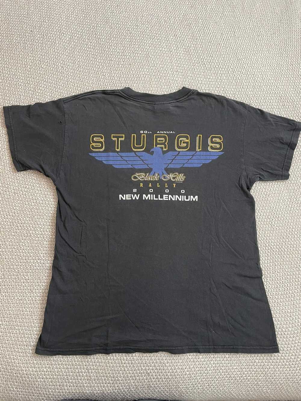 Vintage Sturgis 60th anniversary Biker T-shirt - image 4