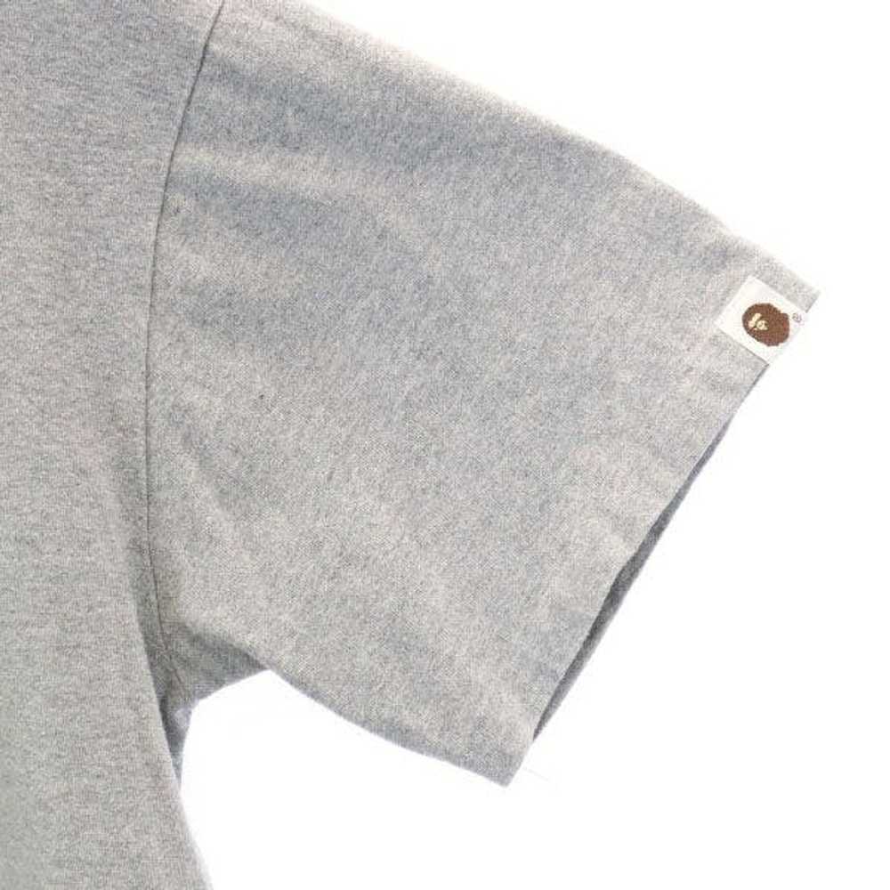 Bape Short Sleeve T-Shirts Gray Design Milo Print… - image 4