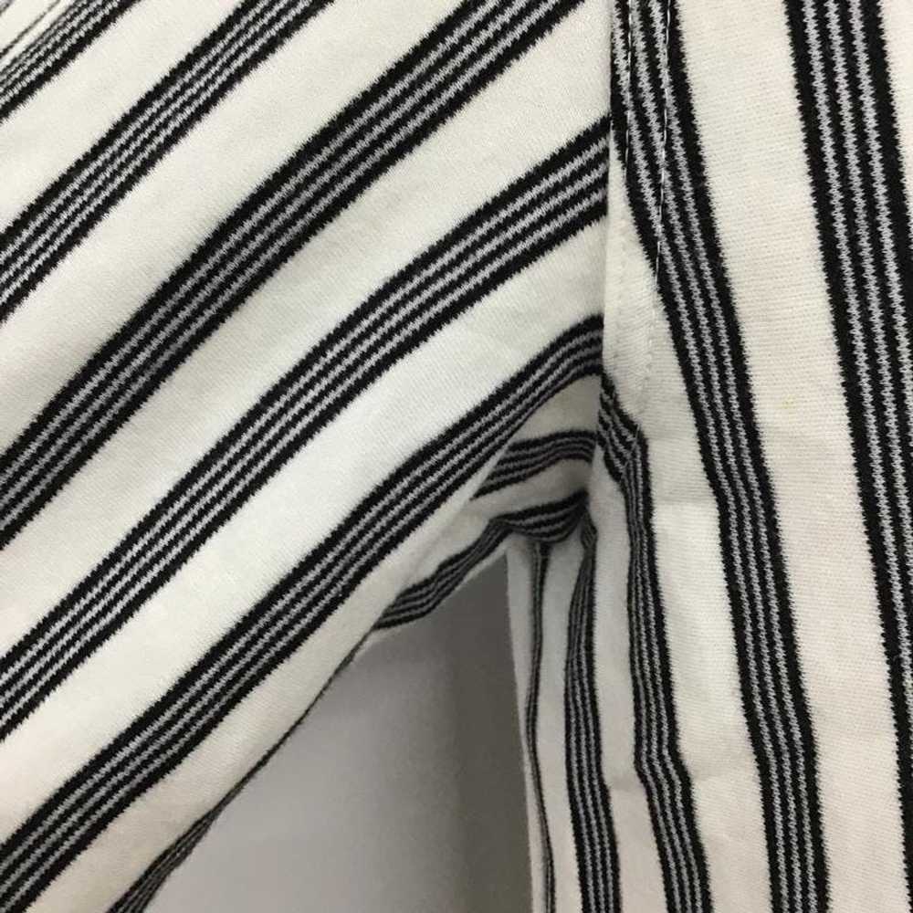 Bape Shirt White x Black Striped Cotton Long Slee… - image 6