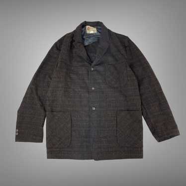 Vintage Vintage 1950s wool plaid button up jacket - image 1
