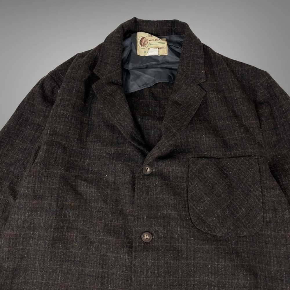 Vintage Vintage 1950s wool plaid button up jacket - image 3