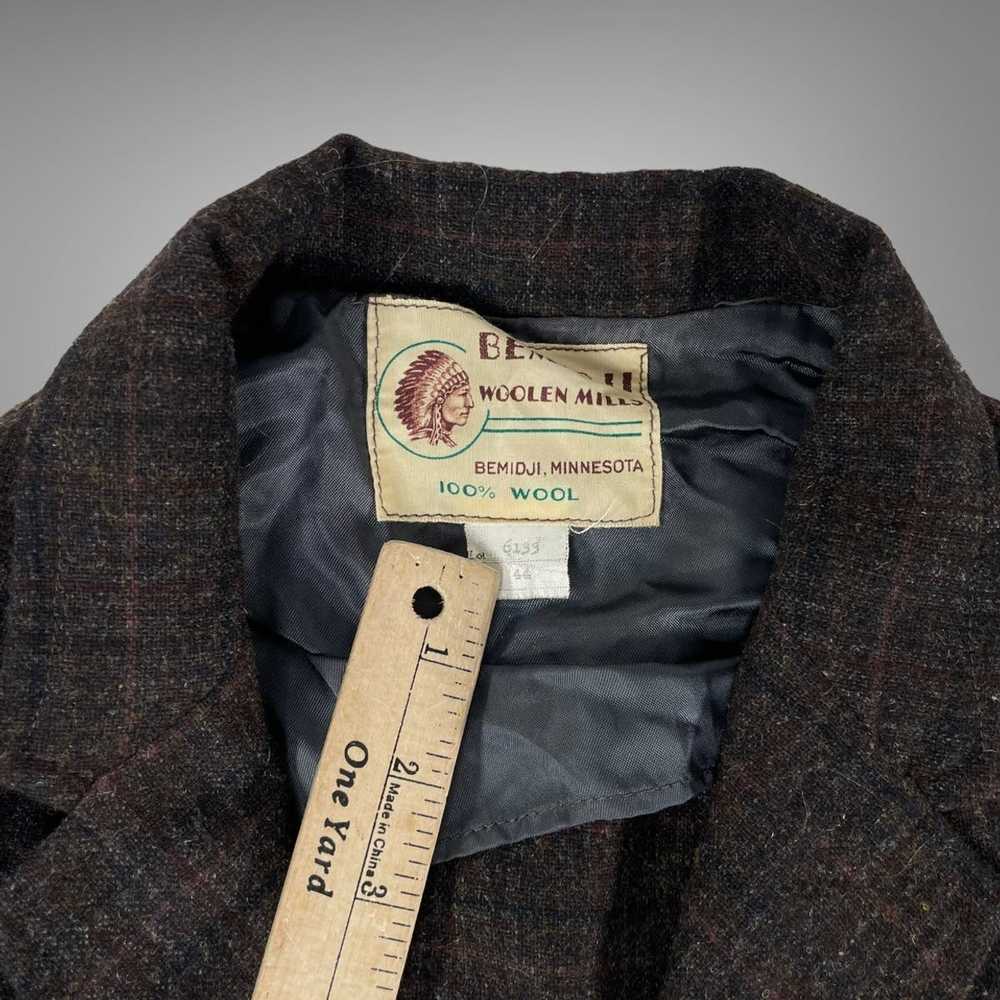 Vintage Vintage 1950s wool plaid button up jacket - image 4