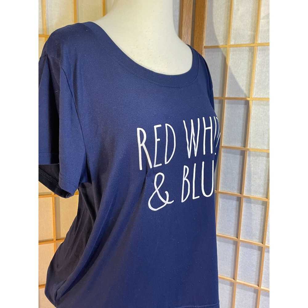 Other Rae Dunn Lg Red, White & Blue Tee - image 11