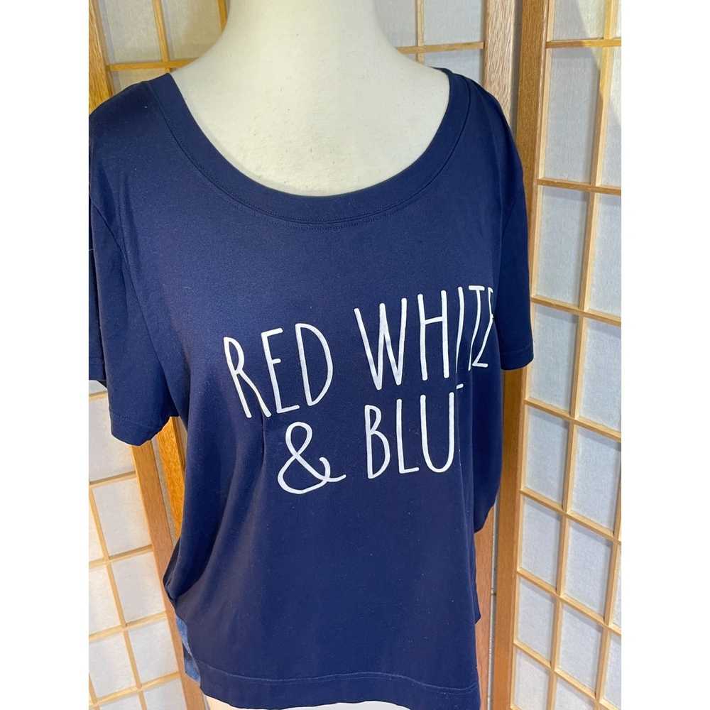 Other Rae Dunn Lg Red, White & Blue Tee - image 12