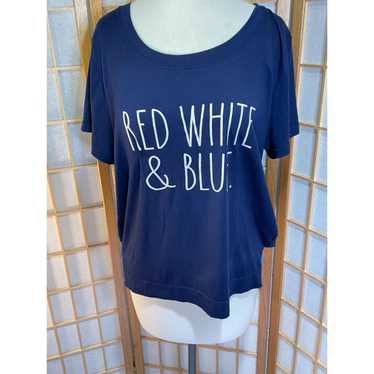 Other Rae Dunn Lg Red, White & Blue Tee - image 1