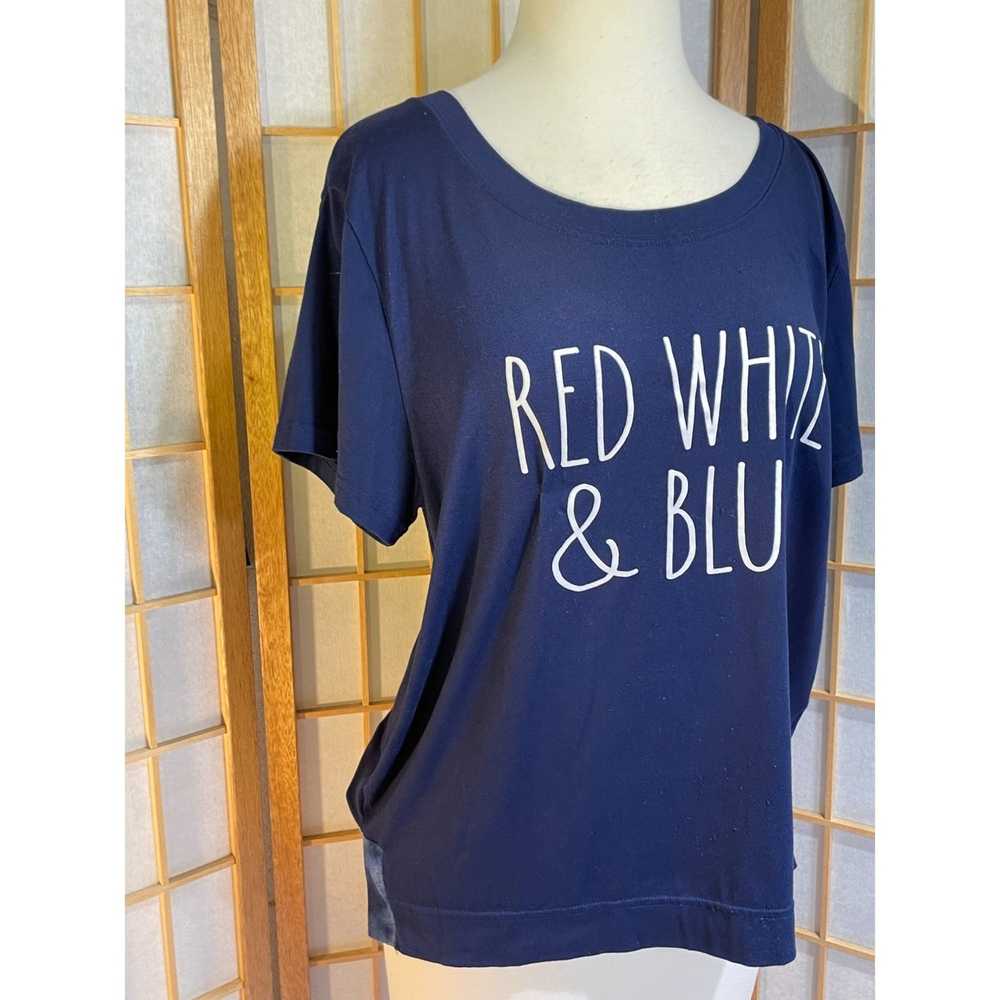 Other Rae Dunn Lg Red, White & Blue Tee - image 6