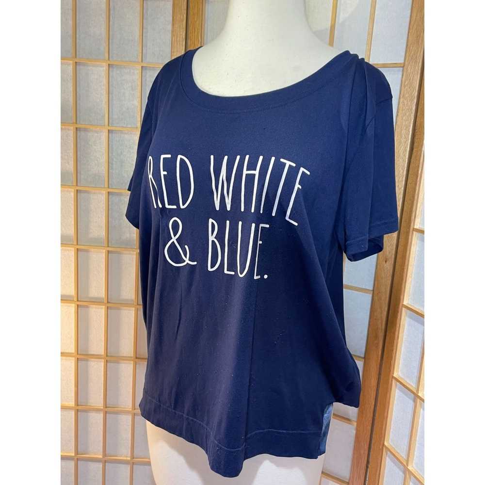 Other Rae Dunn Lg Red, White & Blue Tee - image 7