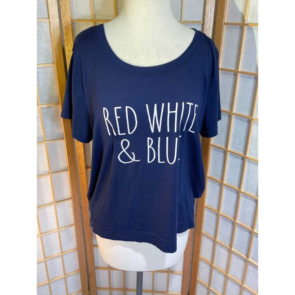 Other Rae Dunn Lg Red, White & Blue Tee - image 8