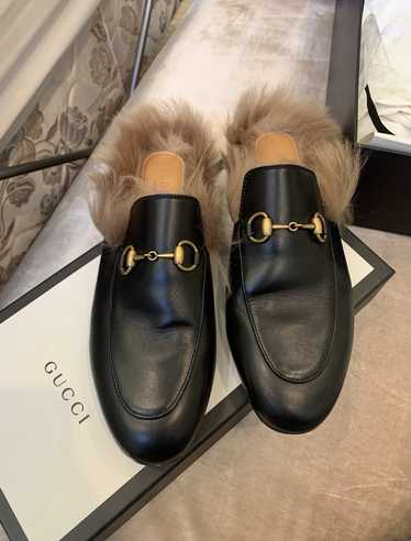 Gucci fluffy online mules