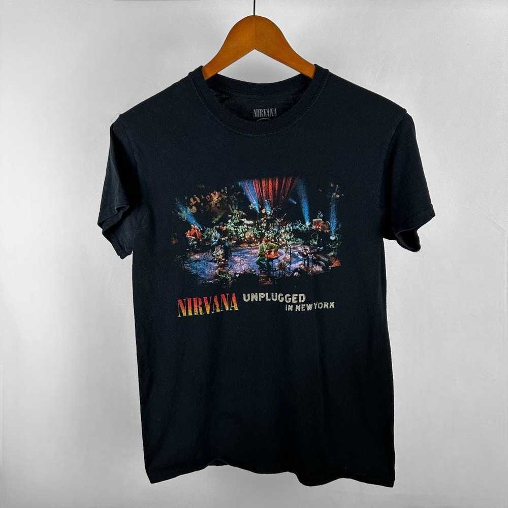 Band Tees Y2K Nirvana Unplugged Kurt Cobain Shirt - Gem