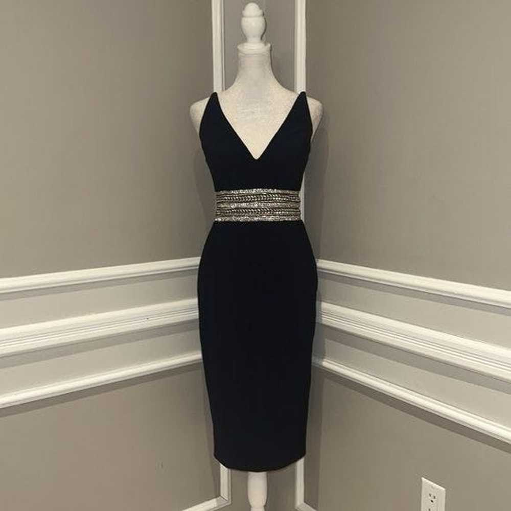 Other Xscape Navy Knee length cocktail dress w/rh… - image 3