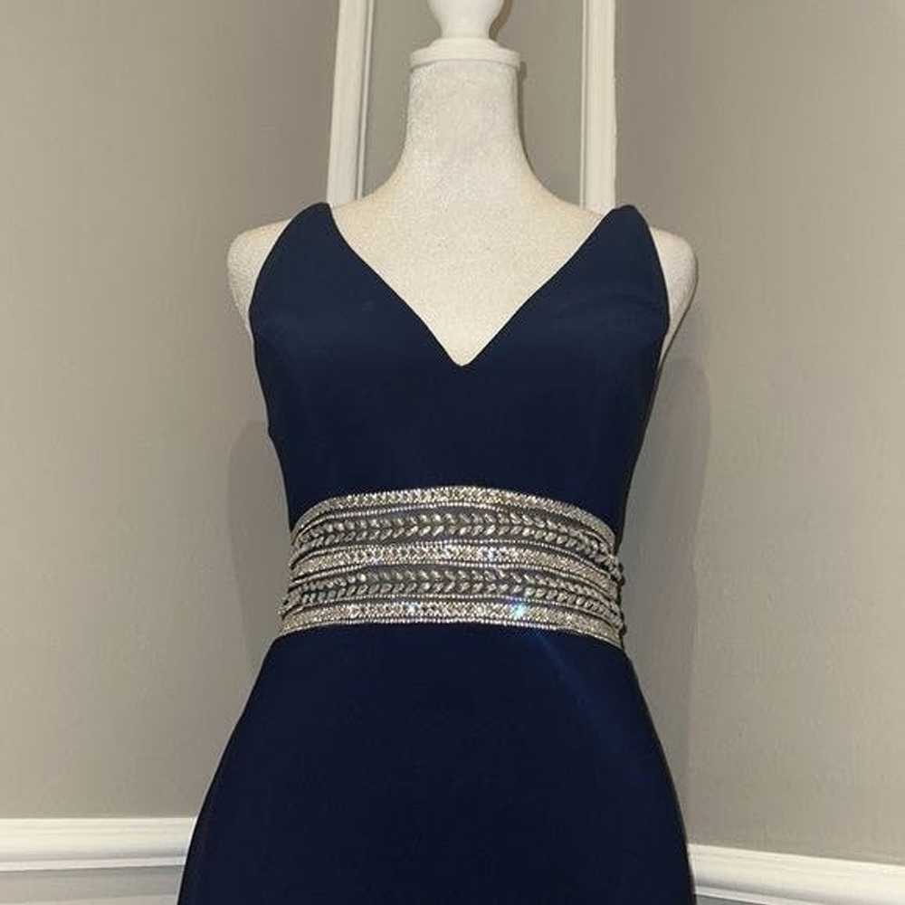 Other Xscape Navy Knee length cocktail dress w/rh… - image 4