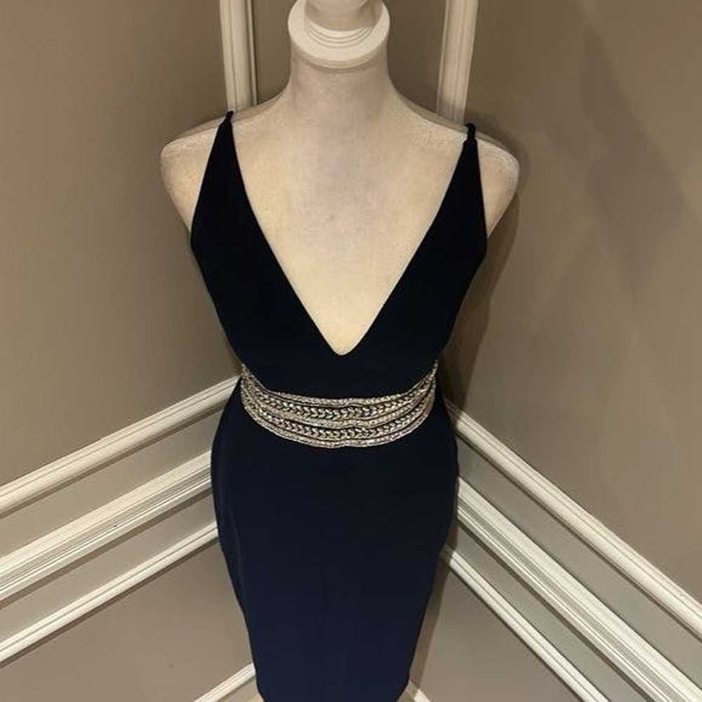 Other Xscape Navy Knee length cocktail dress w/rh… - image 5