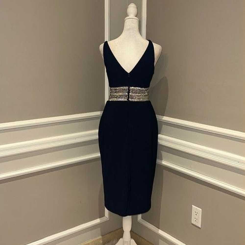 Other Xscape Navy Knee length cocktail dress w/rh… - image 8