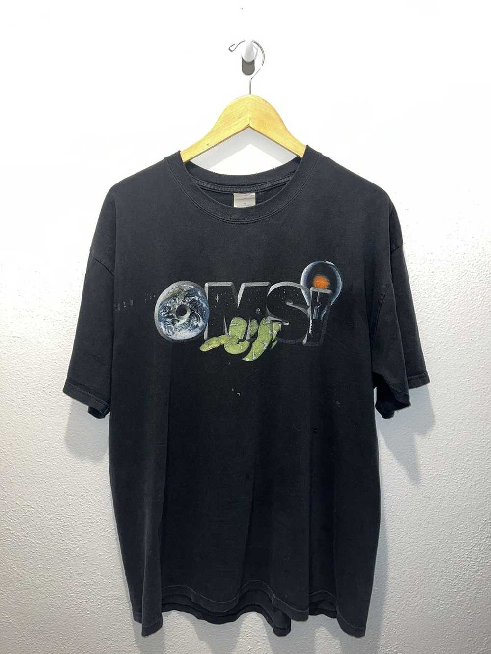 Gildan × Vintage Vintage OMSI Heavyweight T-Shirt - image 1