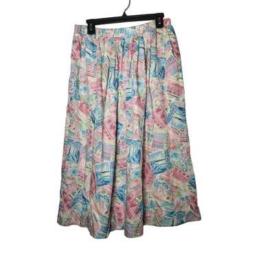 Vintage Vintage Koret Printed Skirt with Pockets … - image 1