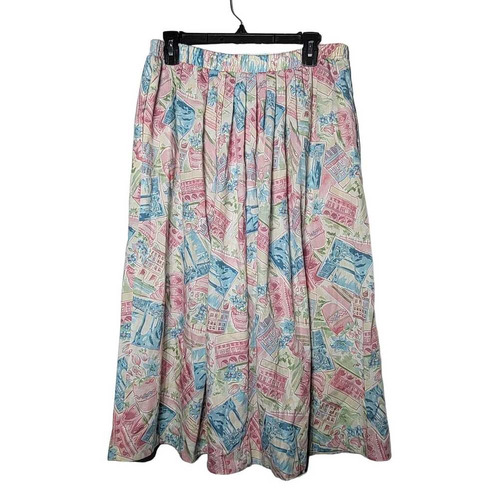 Vintage Vintage Koret Printed Skirt with Pockets … - image 2