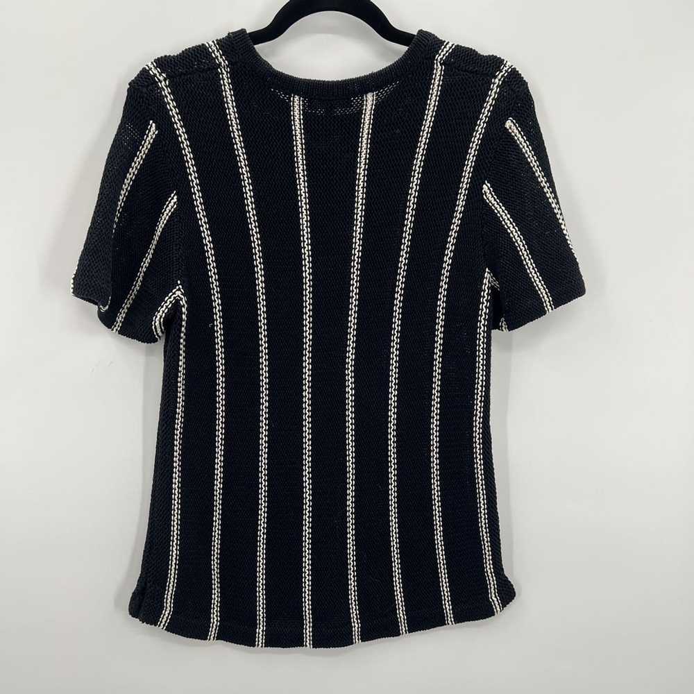 Theory Emmeris Ibisco Navy Striped Knit Sweater B… - image 5