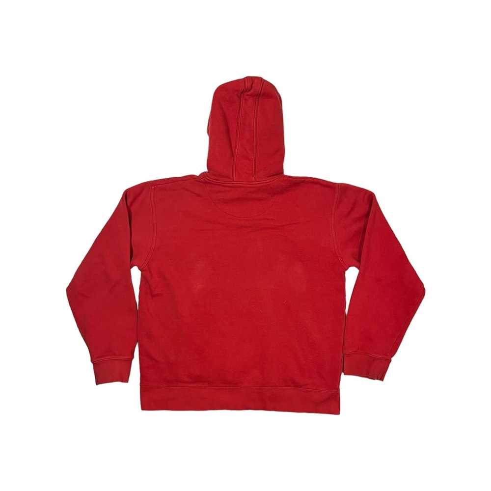 Nike × Vintage Y2K Nike Spellout Hoodie Red - image 4