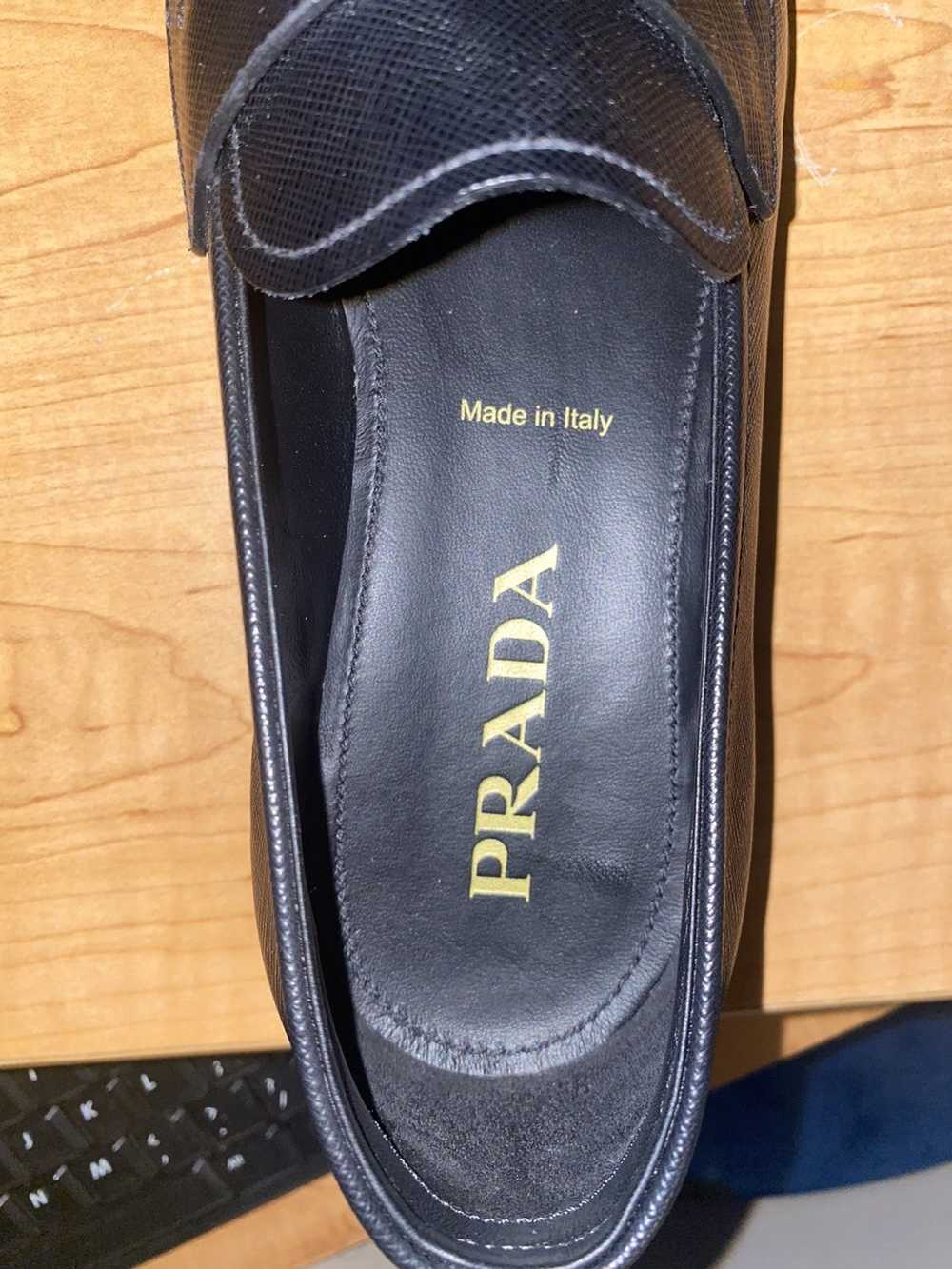 Prada Prada Black Saffiano Leather Loafers - image 11