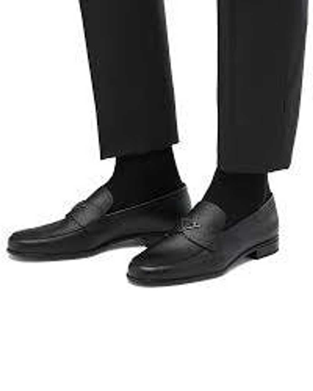 Prada Prada Black Saffiano Leather Loafers - image 1