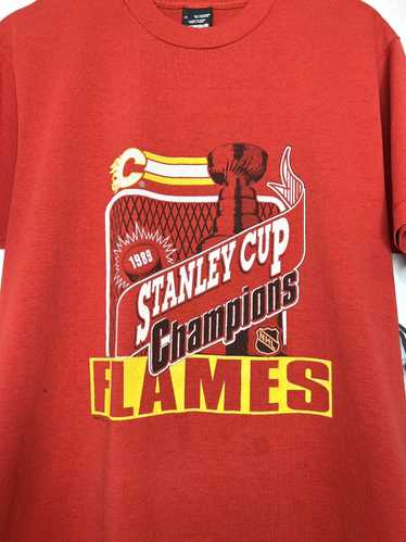 Lot Detail - 1989 Calgary Flames Team Signed Stanley Cup Vintage Jersey #48/ 89