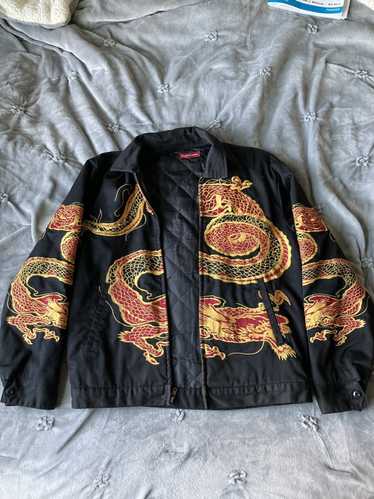 メンズ[L] Supreme Dragon Work Jacket Black