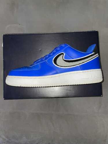 Nike Air Force 1 low chenille swoosh blue