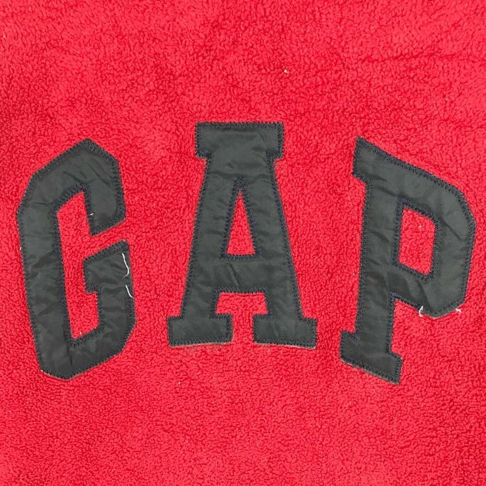 Gap Vintage GAP Fleece Hoodies Big Logo Embroider… - image 2