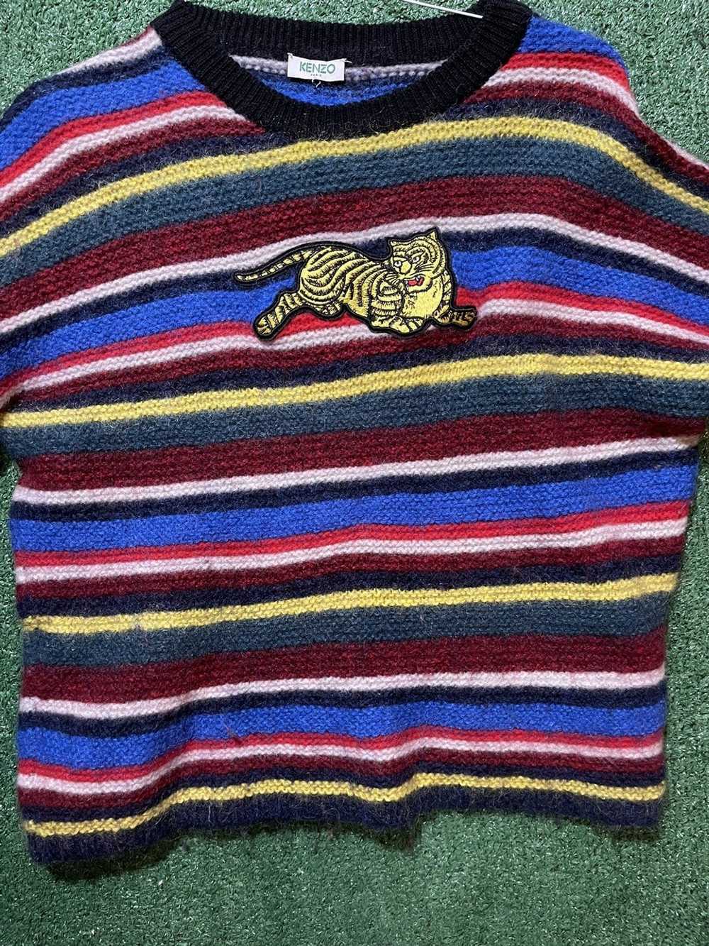 Kenzo Kenzo tiger crew neck knit sweater - image 1